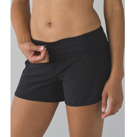 Lululemon Run Times Short Block It Lightweight Running in Black Women's 6 - Picture 5 of 5
